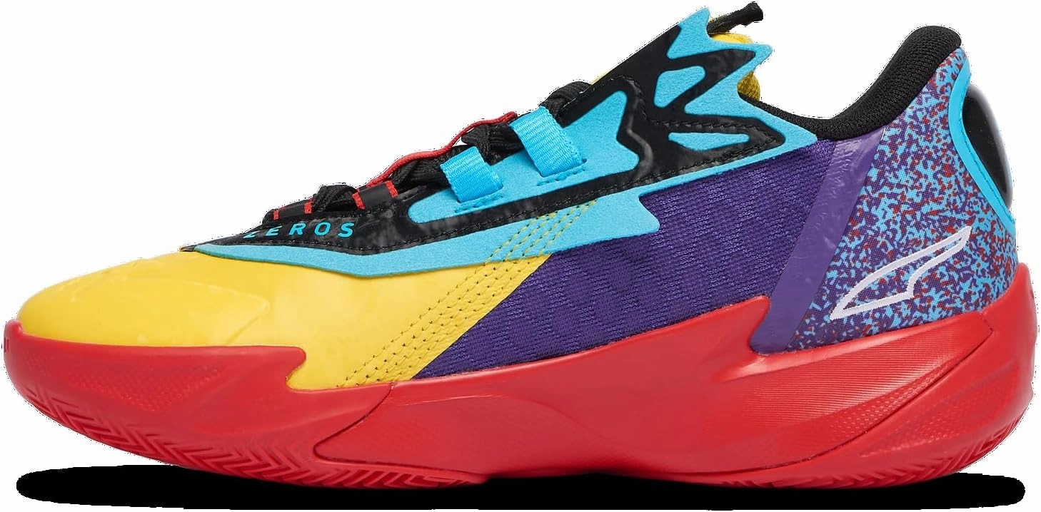Puma Kids Boys Scoot Zeros Ii Caution Basketball Sneakers Shoes - Orange