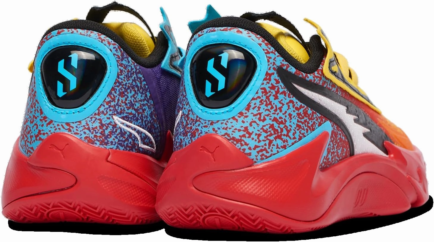 Puma Kids Boys Scoot Zeros Ii Caution Basketball Sneakers Shoes - Orange