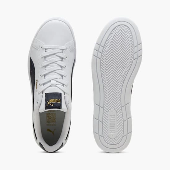 PUMA MEN'S COURT CLASSICO WHITE/BLACK SNEAKER SHOES