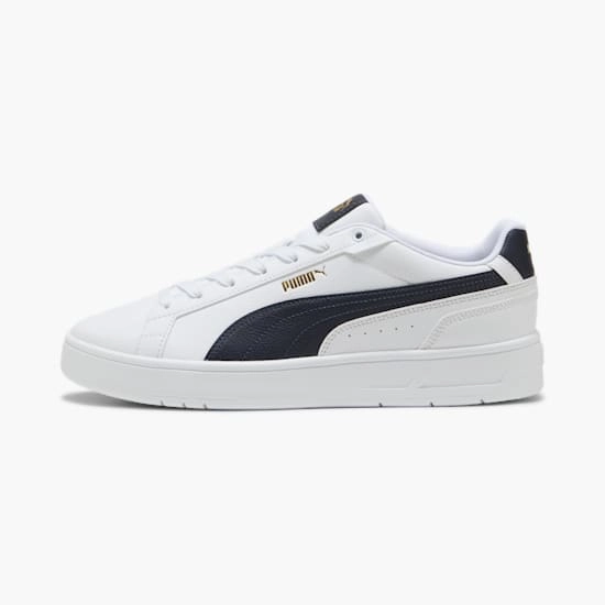PUMA MEN'S COURT CLASSICO WHITE/BLACK SNEAKER SHOES
