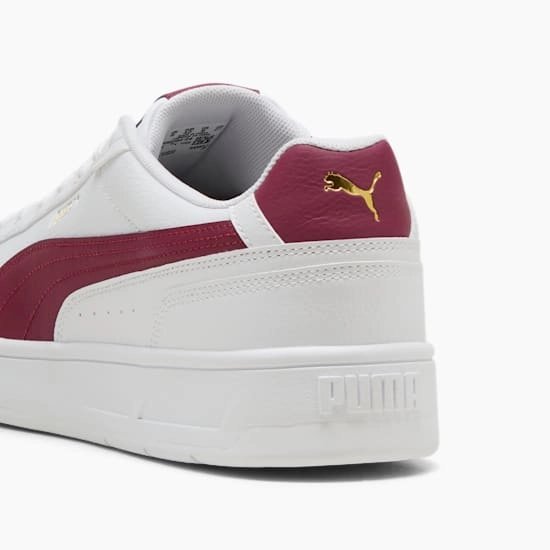 PUMA MEN'S COURT CLASSICO WHITE/RED SNEAKER SHOES