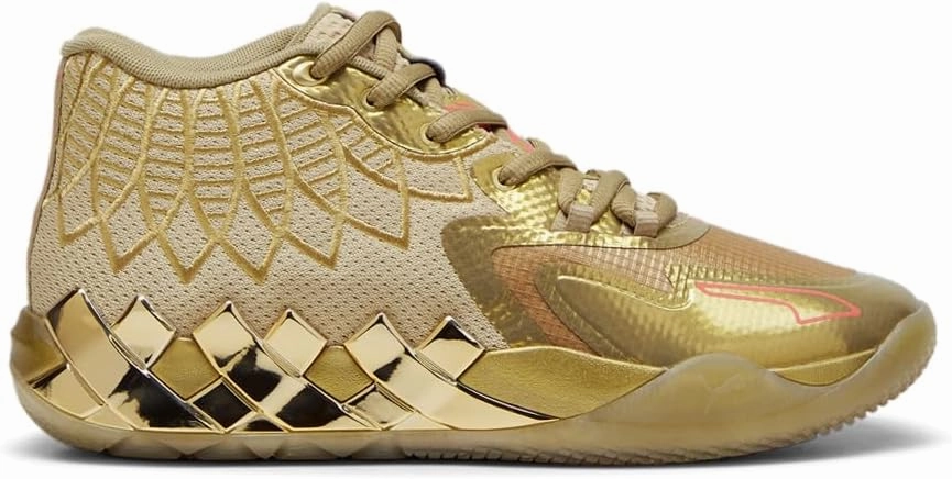 PUMA Mens Mb.01 Golden Child Lace Up Basketball Sneakers Shoes Court - Gold - Size 8.5 M