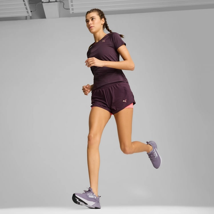 PUMA UNISEX RETALIATE PLUM/WHITE RUNNING SHOES