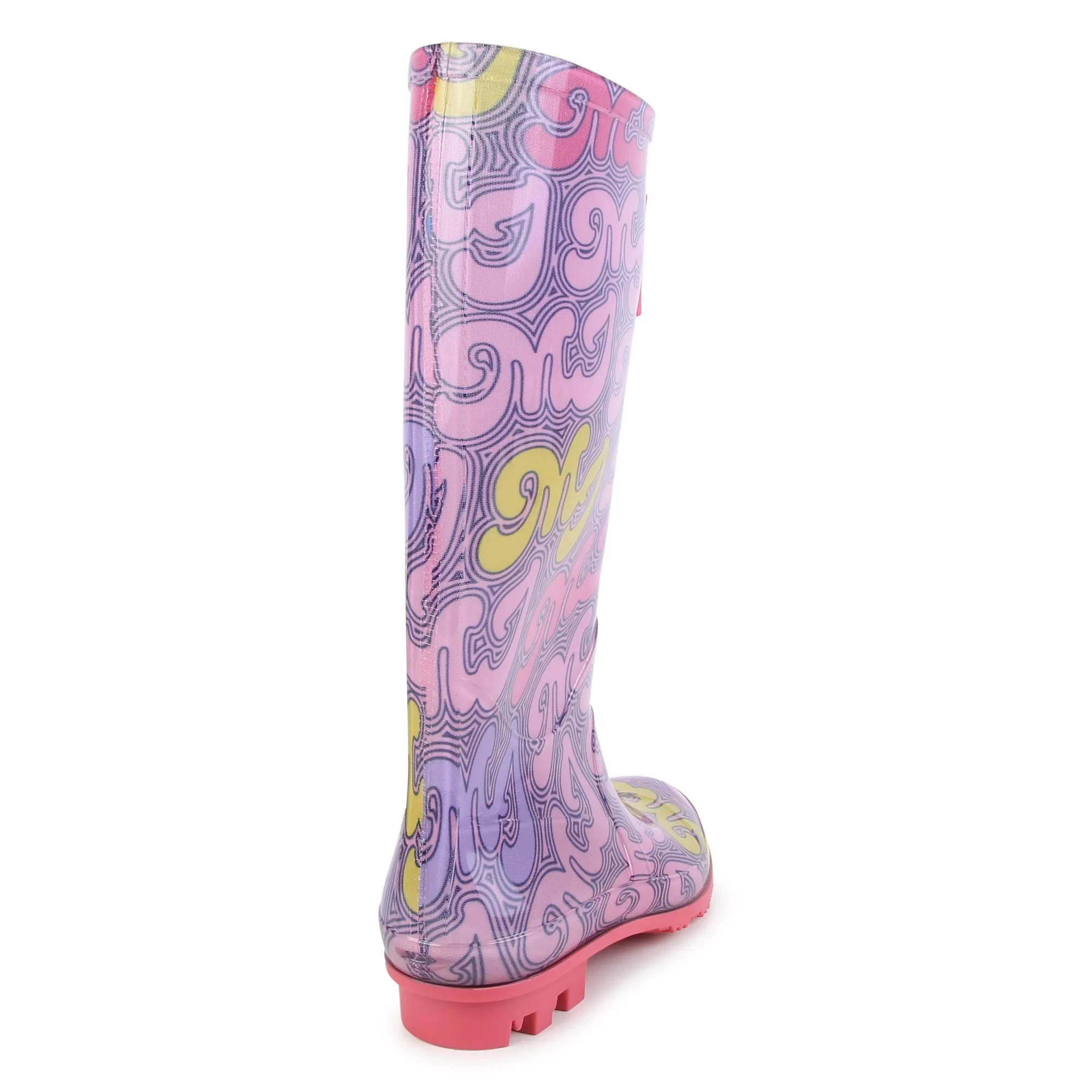 Purple Logo Rain Boots