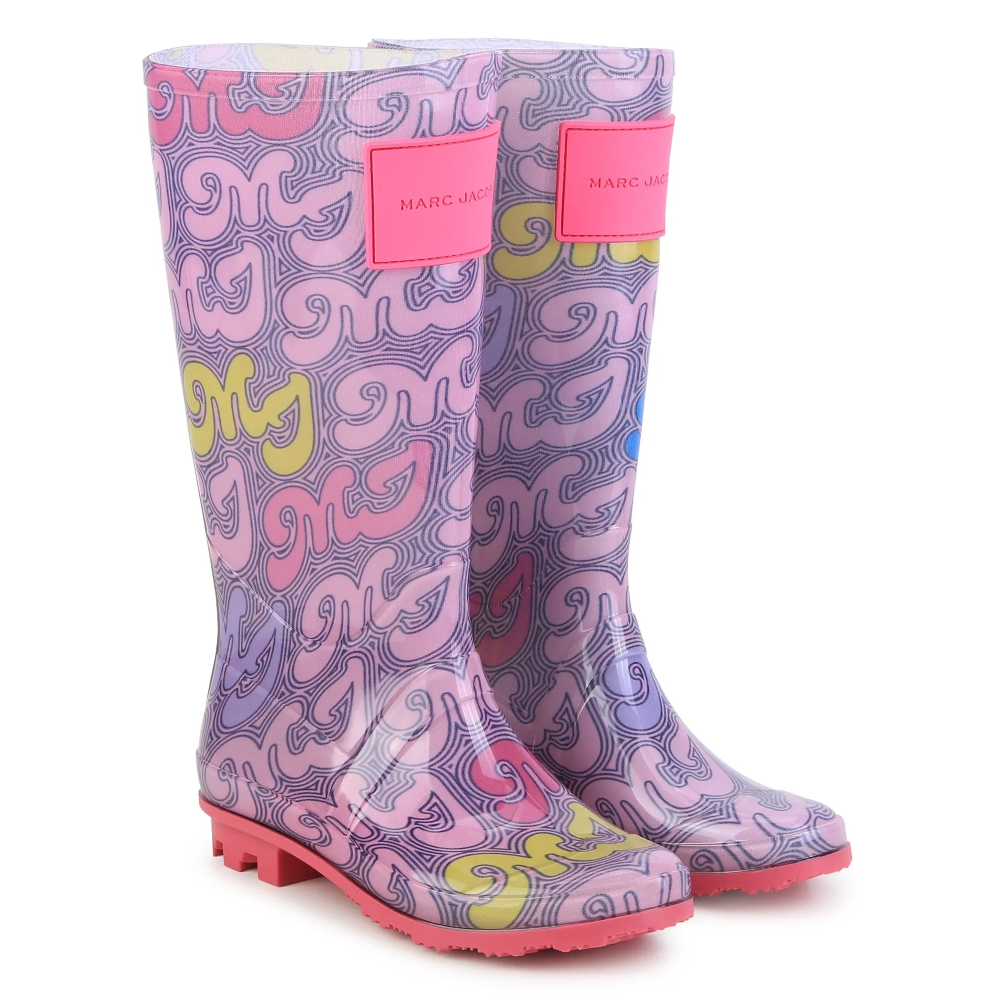 Purple Logo Rain Boots