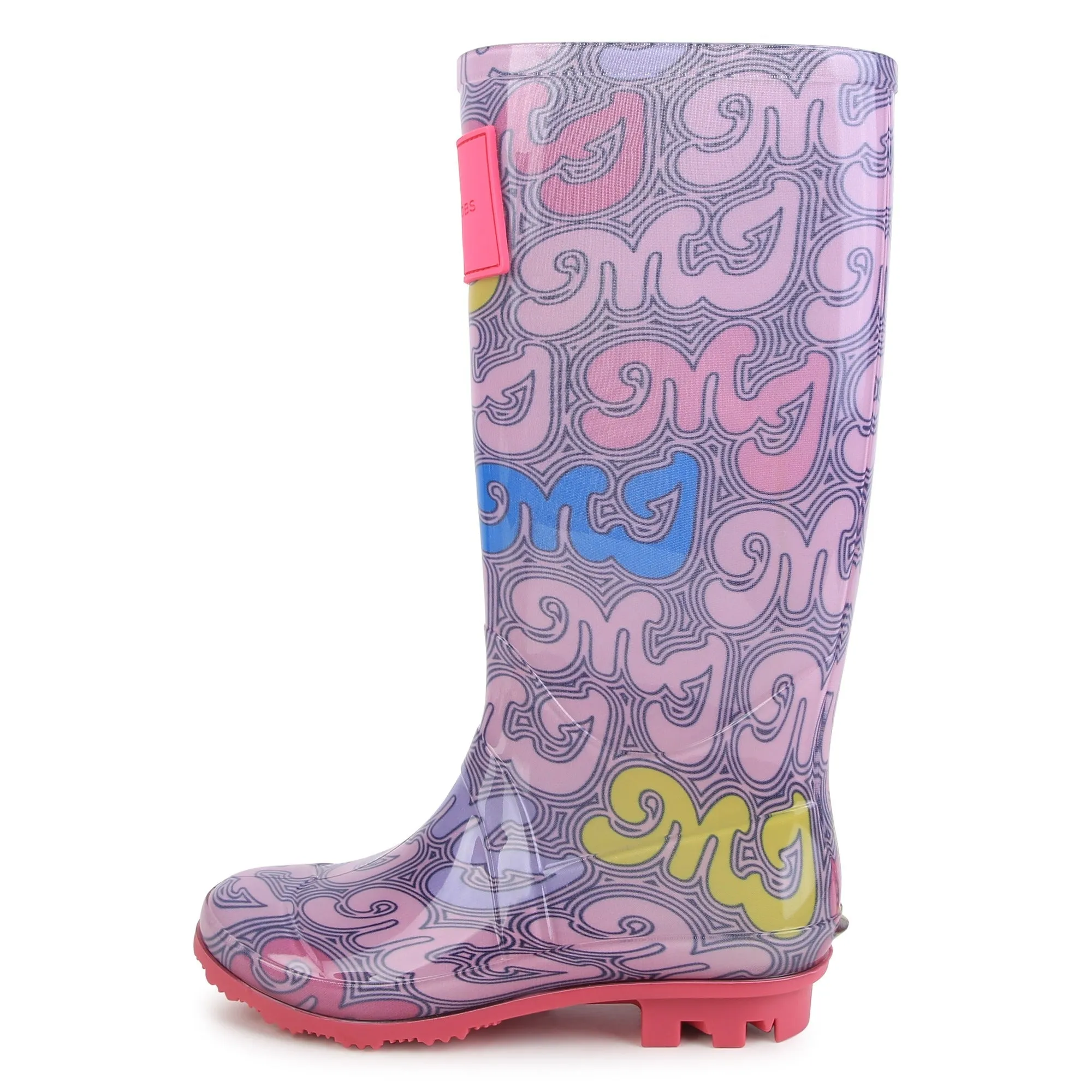 Purple Logo Rain Boots