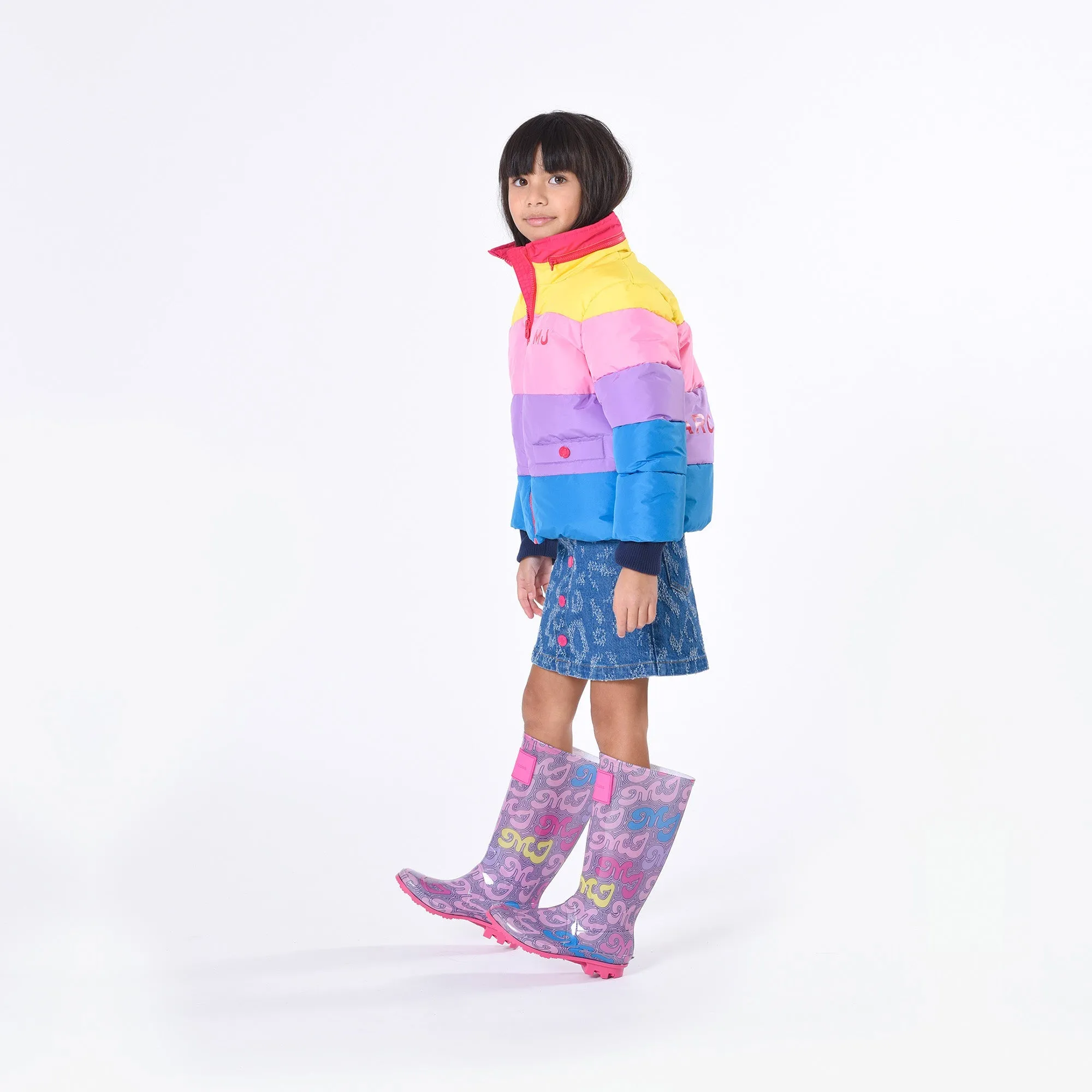 Purple Logo Rain Boots
