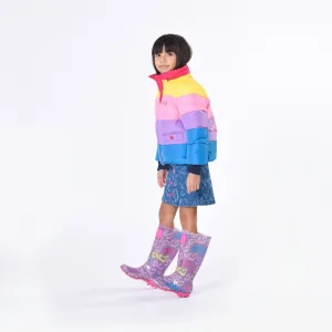 Purple Logo Rain Boots