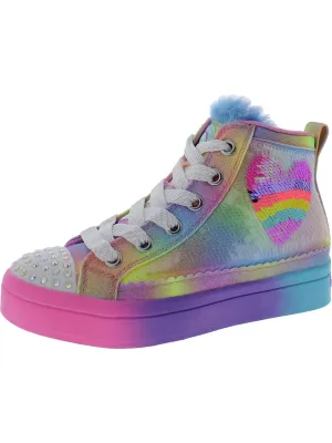 Rainbow Joys Girls Little Kid Glitter Light-Up Shoes