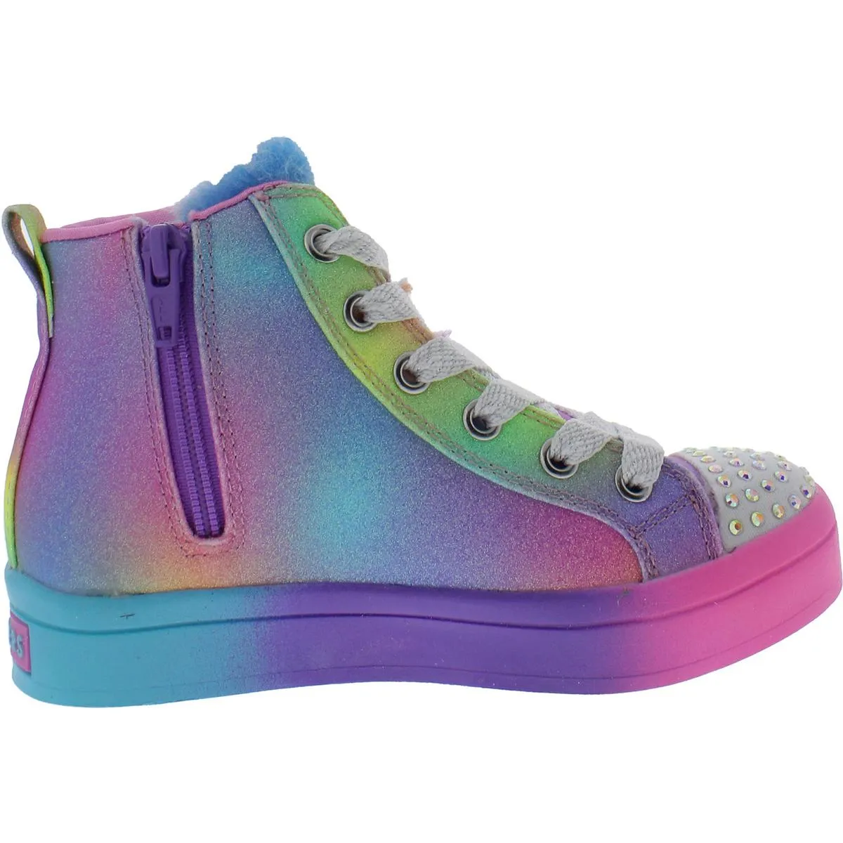 Rainbow Joys Girls Little Kid Glitter Light-Up Shoes