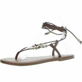 Ramsey Womens Flats Thong Lace-Up