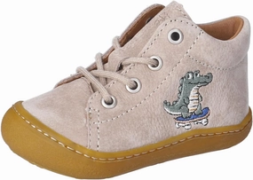 RICOSTA Kally Toddler Boys Girls Low Top Sneakers Loose Walking Shoes Terrace, Crocodile Gravel 650, 25 EU