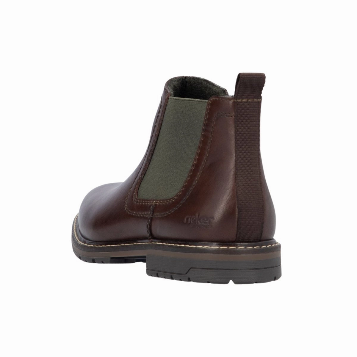Rieker Men's 13757-25 Chelsea Nougat Brown Leather