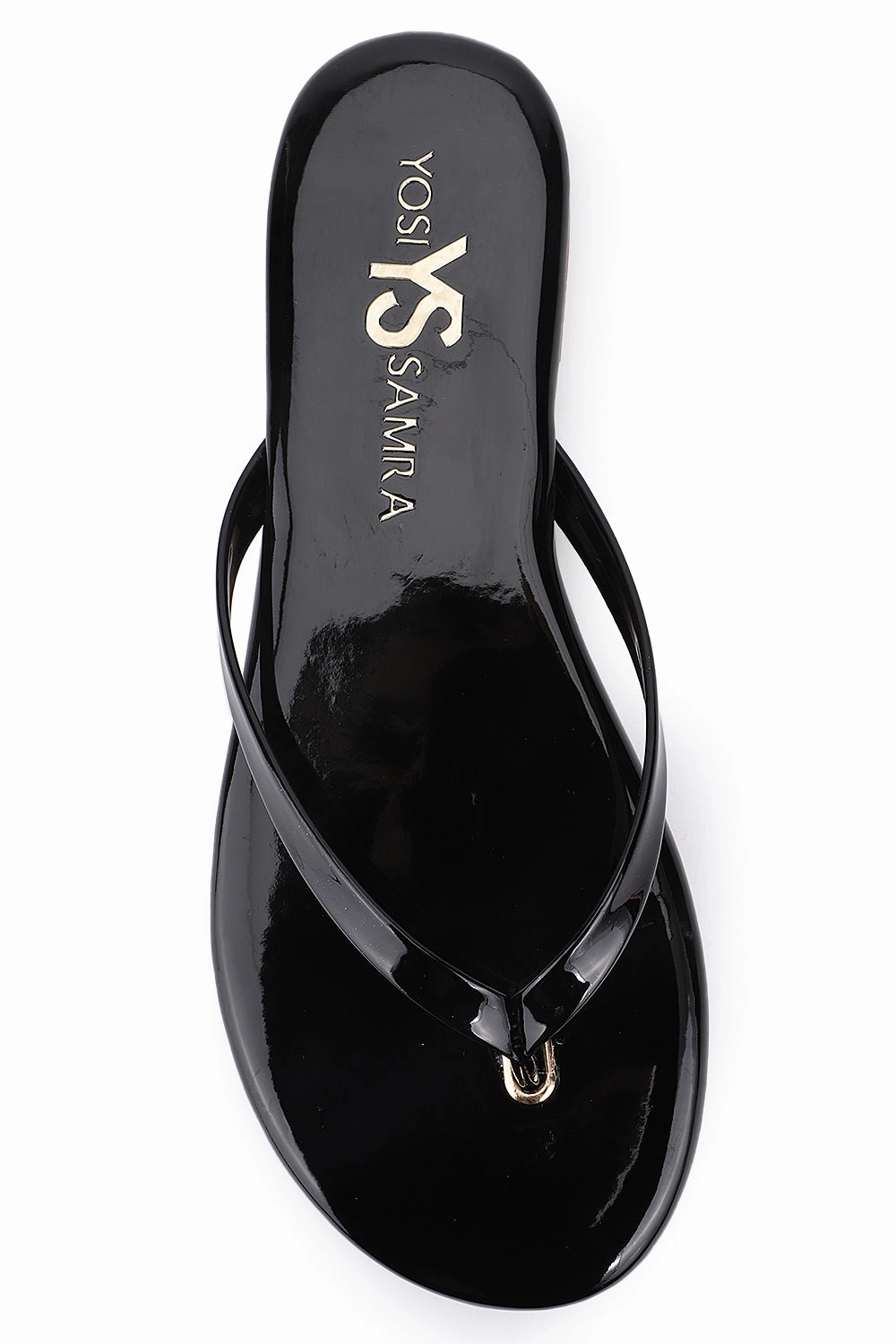 Rivington Flip Flop in Black Patent