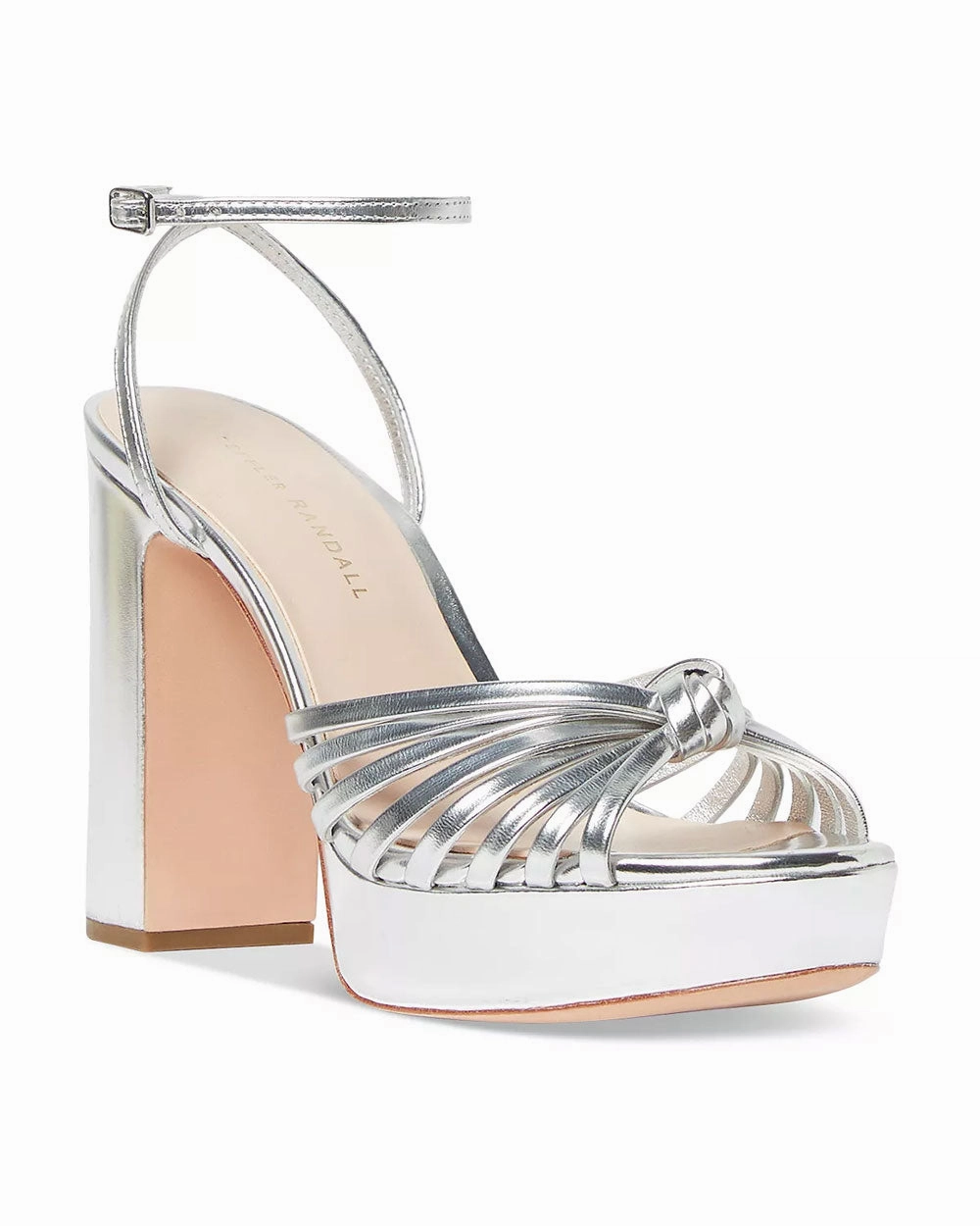 Rivka Knot Platform Sandal in SIlver