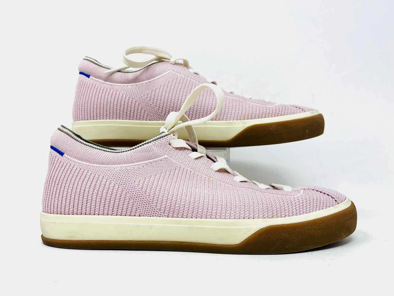 Rothy's Size 8 Blush/White Lace-Up Knit Shoes Sneakers