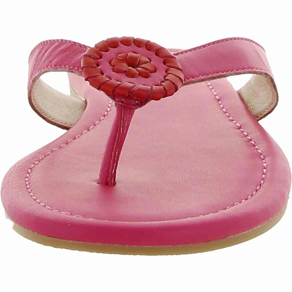 Roxy Womens Leather Flats Flip-Flops