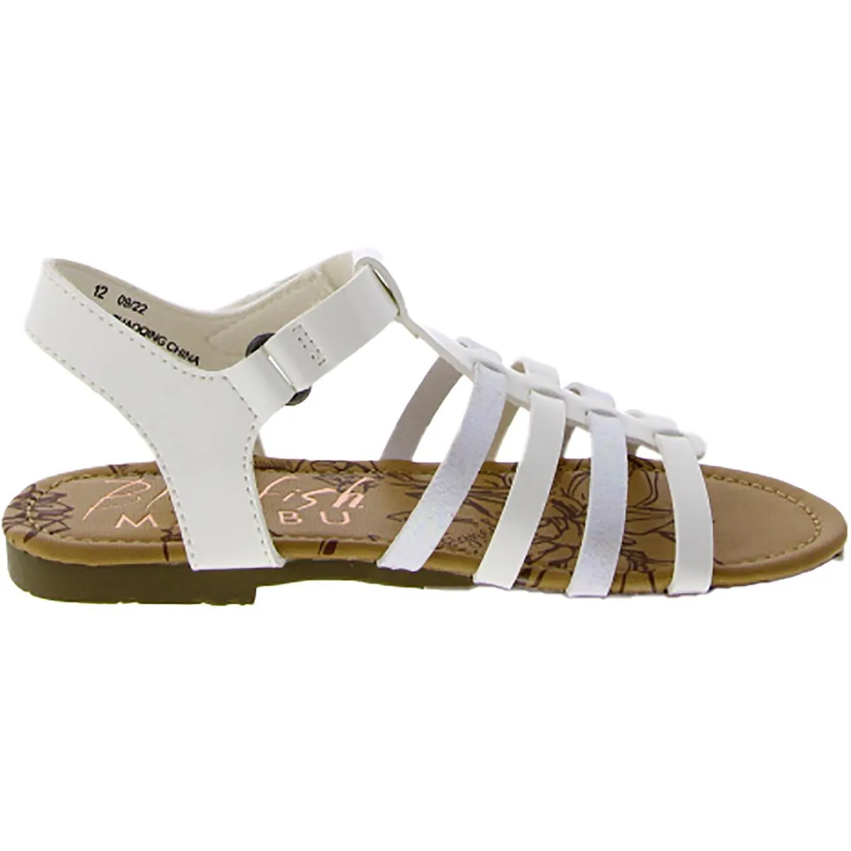 Sachs-T  Girls Faux Leathe Little Kid Strappy Sandals