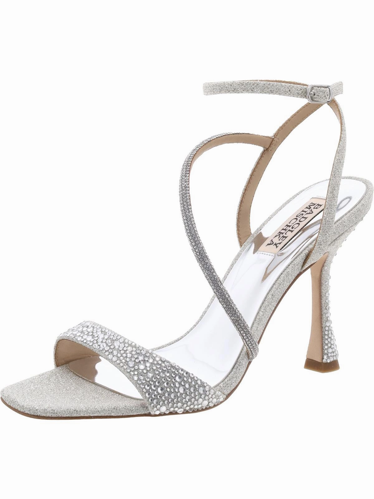 Sally  Womens Leather Open Toe Heels