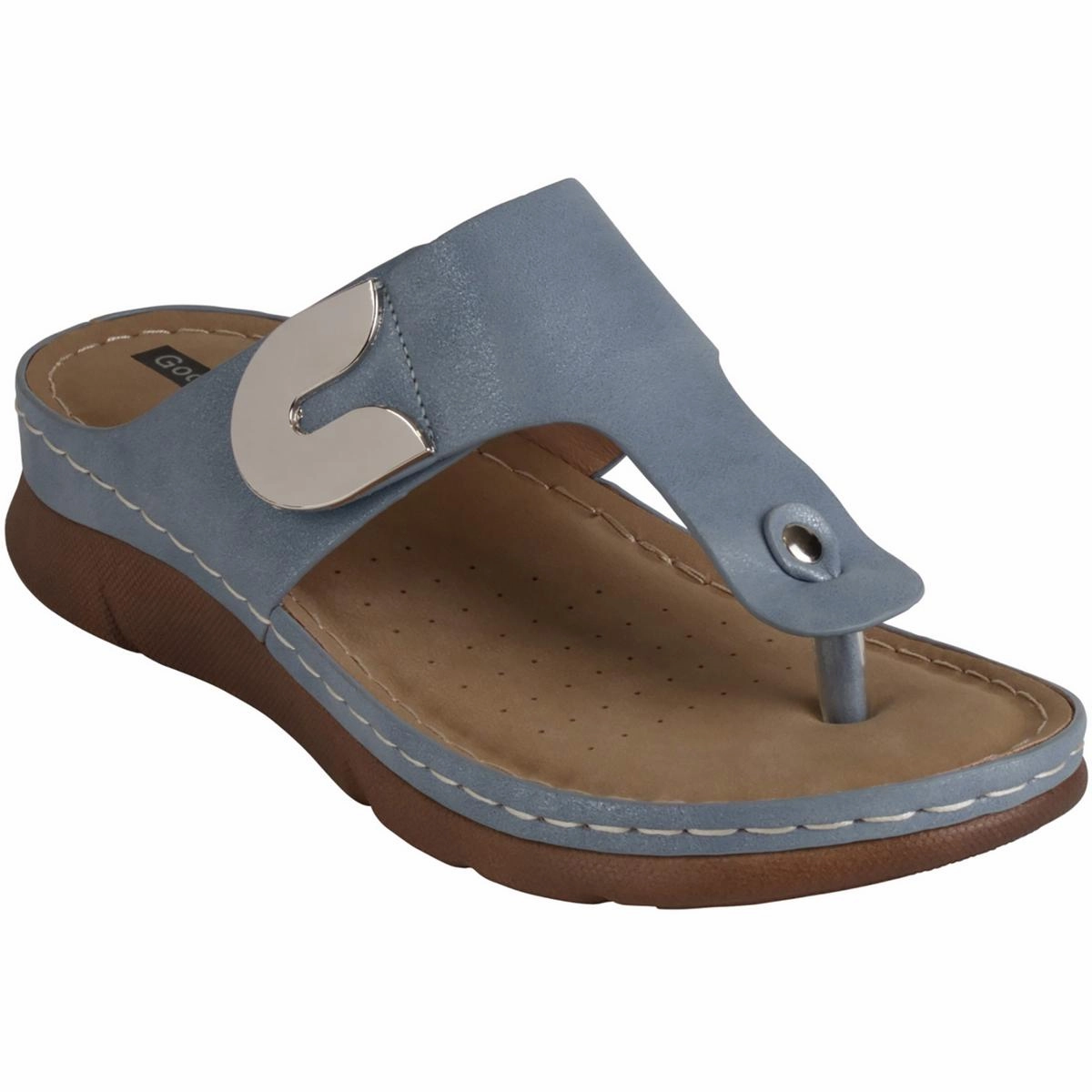 Sam Womens Slip On Summmery Thong Sandals