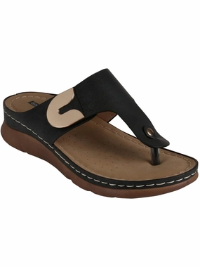 Sam Womens Slip On Summmery Thong Sandals
