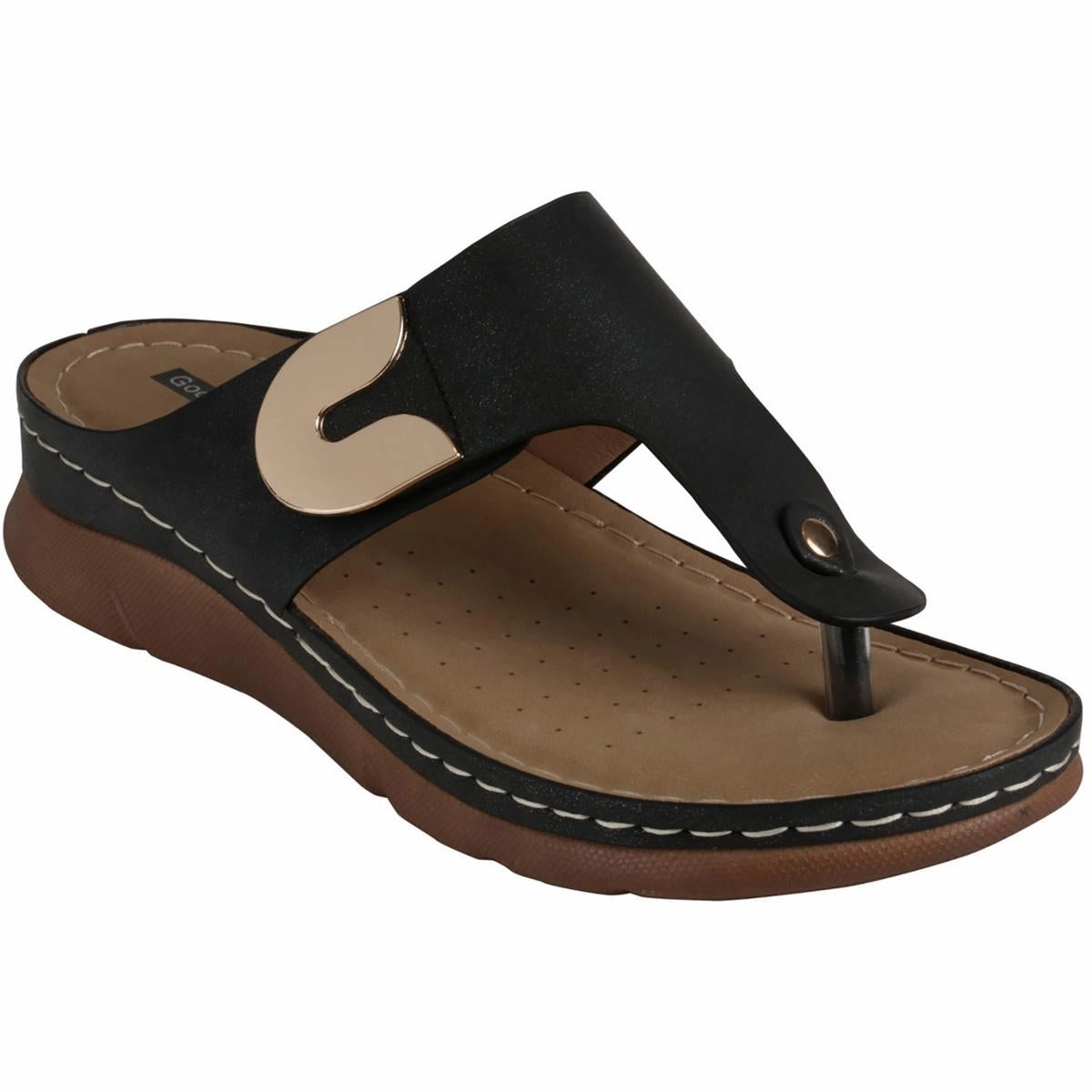 Sam Womens Slip On Summmery Thong Sandals