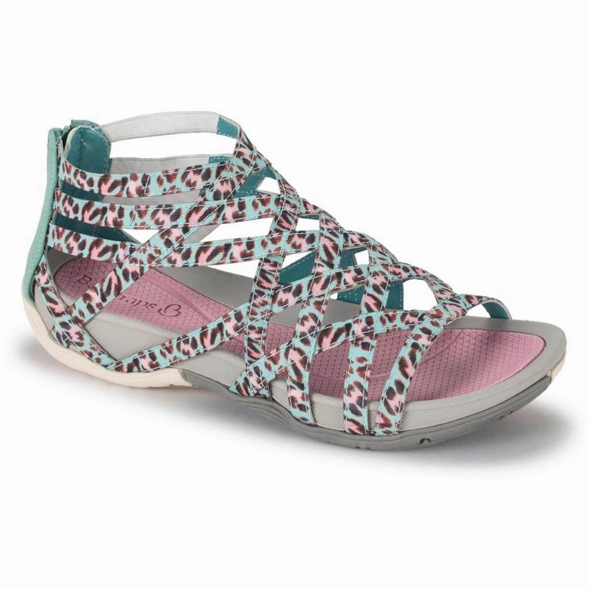Samina Womens Criss Cross Stretch Gladiator Sandals