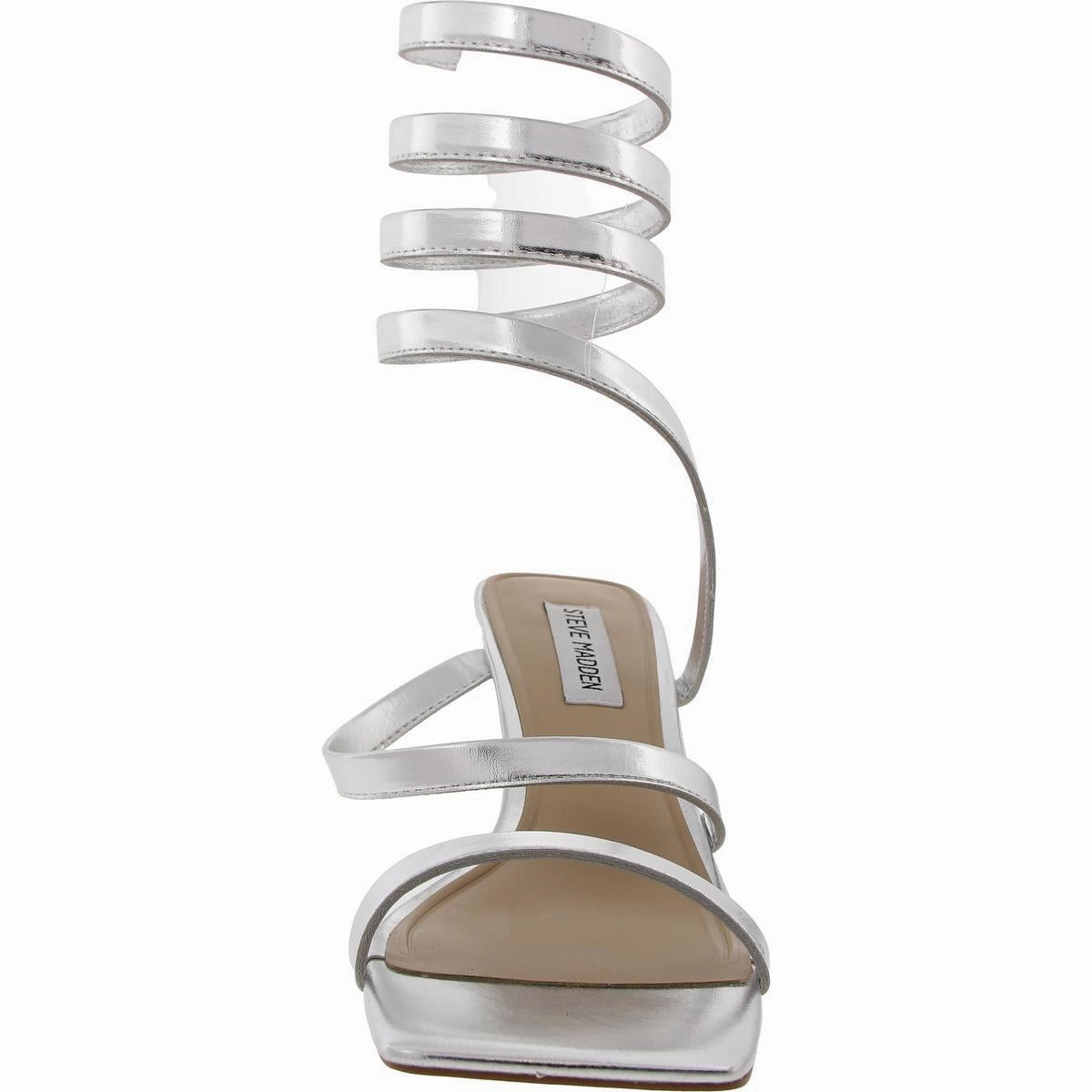 Secrets Womens Metallic Faux Leather Heels