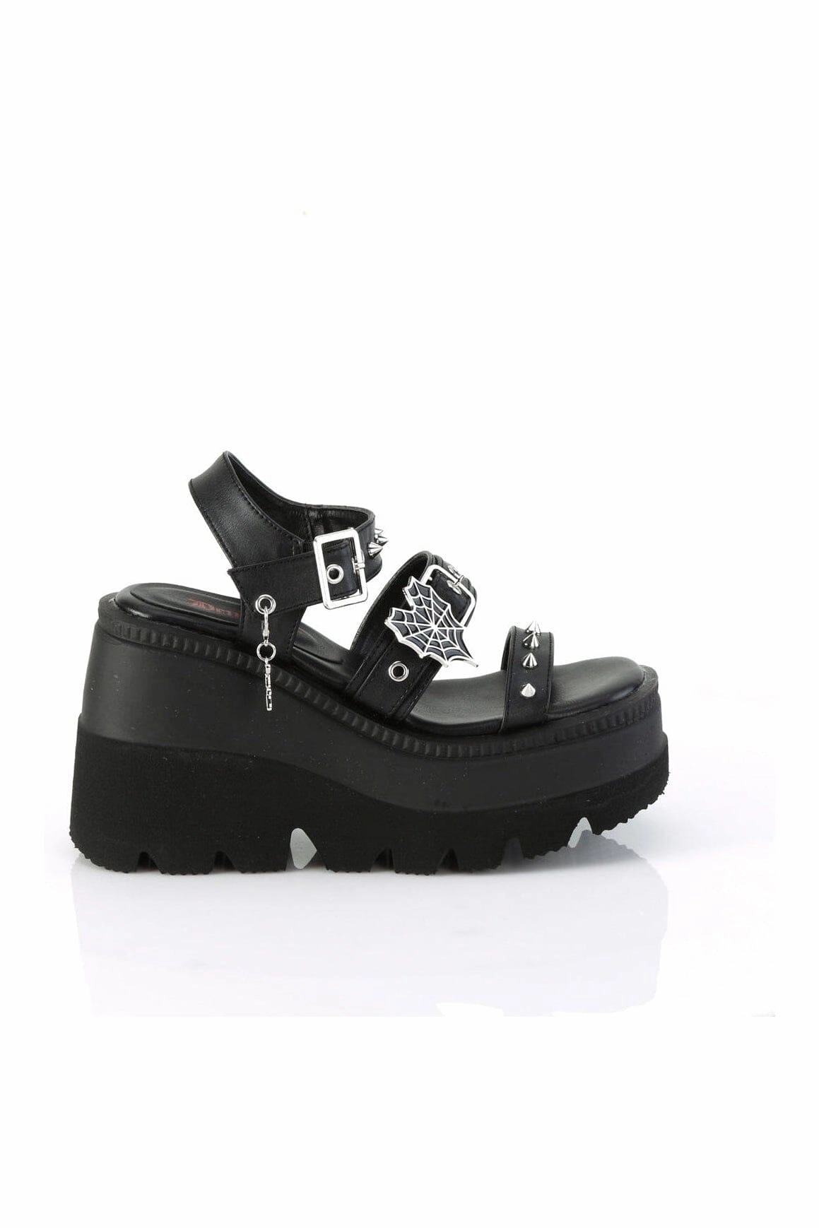 SHAKER-13 Black Vegan Leather Sandal