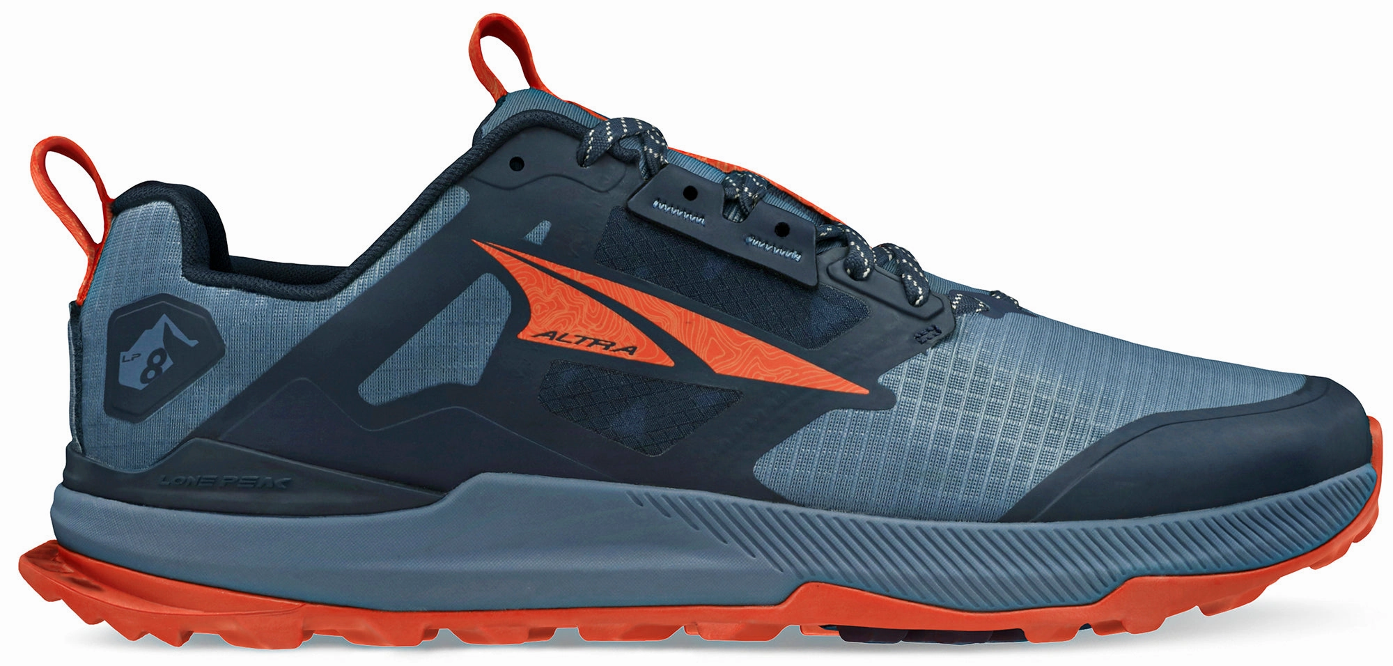 Shoes Altra  Men Altra Lone Peak 8 Mens Trail Running Shoes - Blue