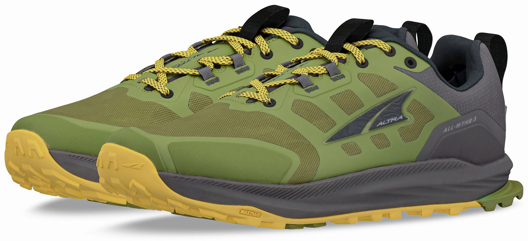 Shoes Altra  Men Altra Lone Peak 9 Waterproof Mens Trail Running Shoes - Green