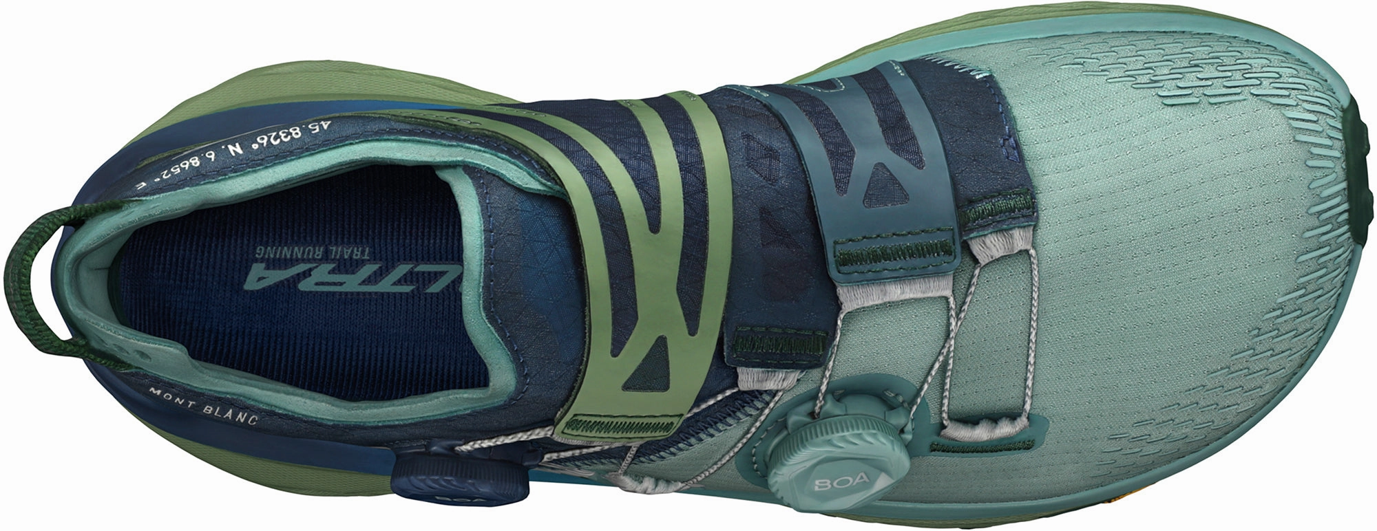 Shoes Altra  Men Altra Mont Blanc BOA Mens Trail Running Shoes - Blue