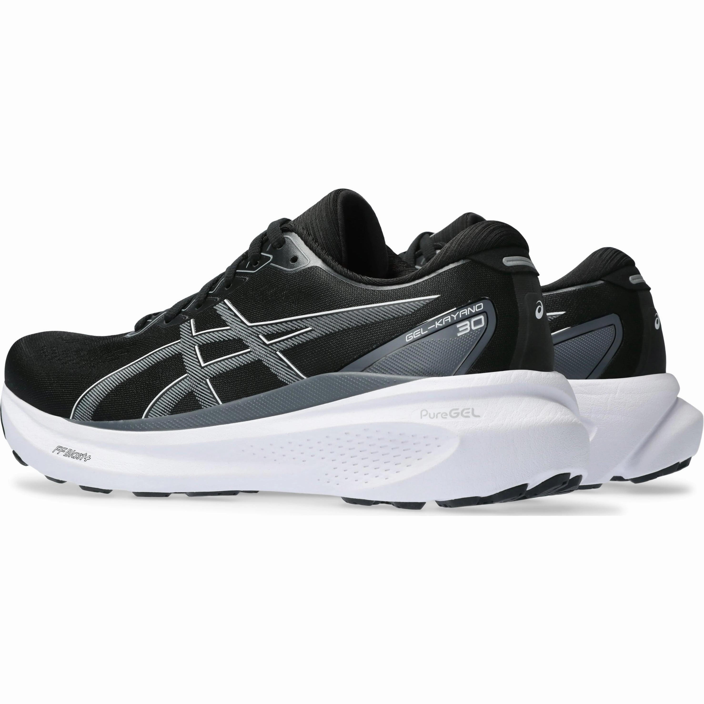 Shoes Asics Asics Gel Kayano 30 WIDE FIT (2E) Mens Running Shoes - Black
