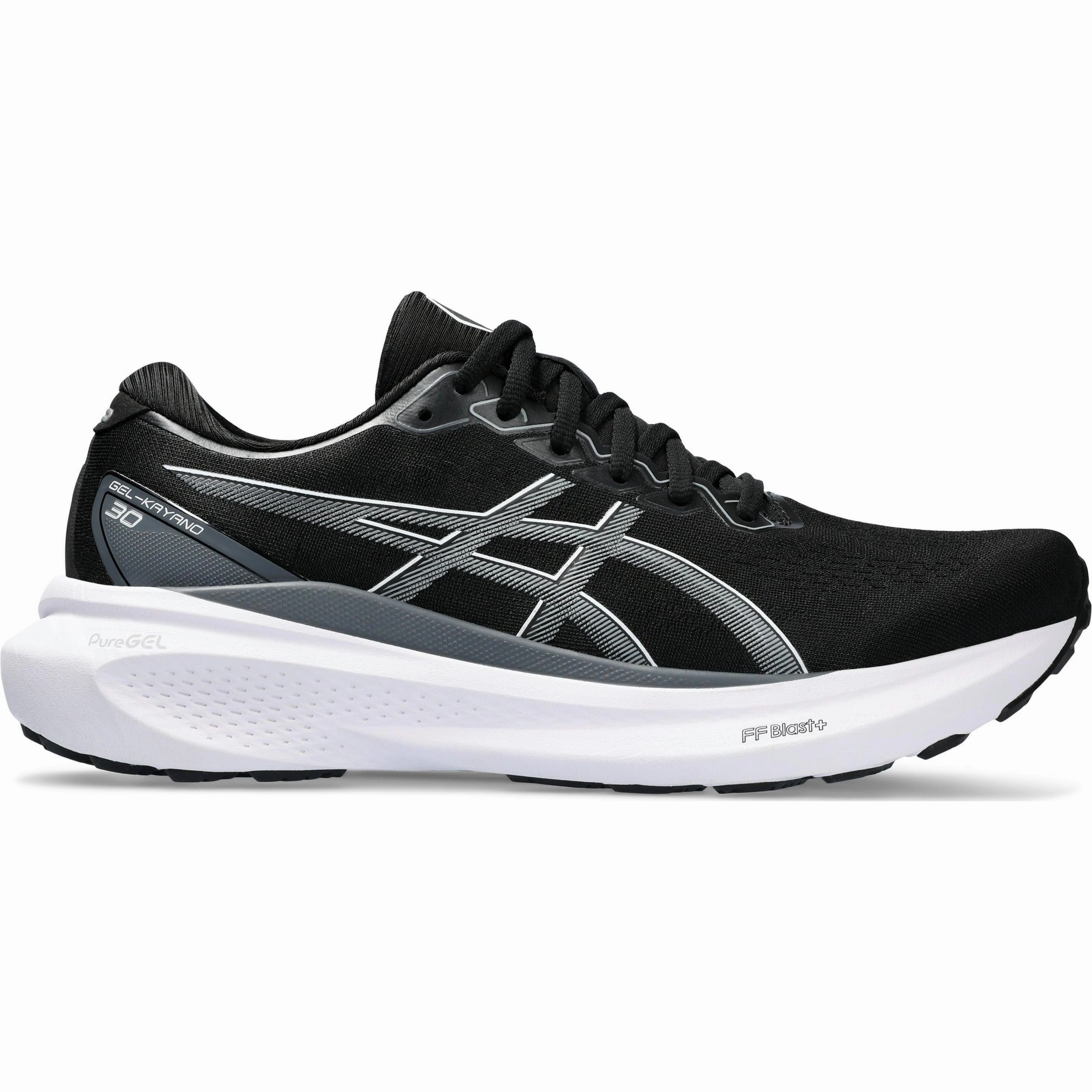 Shoes Asics Asics Gel Kayano 30 WIDE FIT (2E) Mens Running Shoes - Black