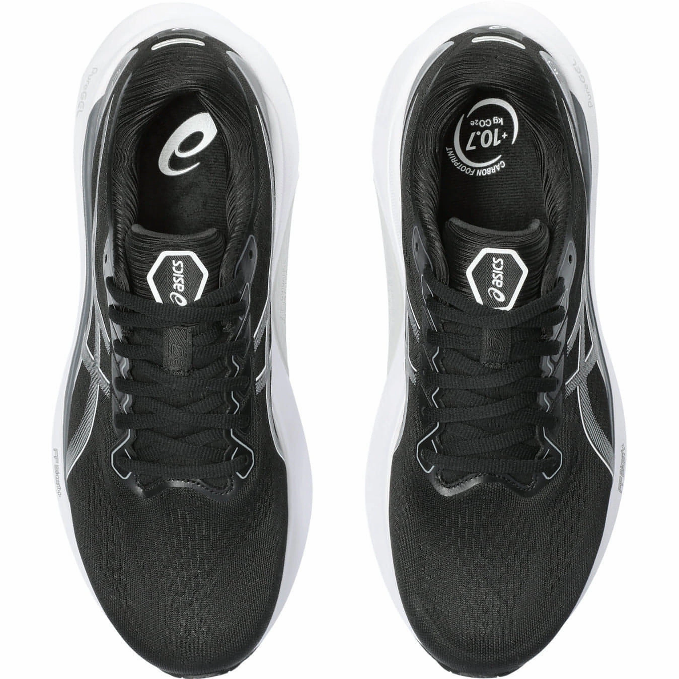 Shoes Asics Asics Gel Kayano 30 WIDE FIT (2E) Mens Running Shoes - Black