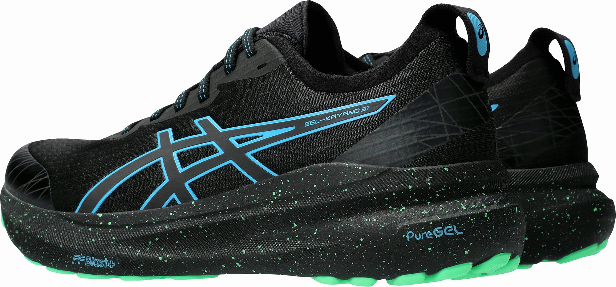 Shoes Asics Asics Gel Kayano 31 Lite-Show Mens Running Shoes - Black