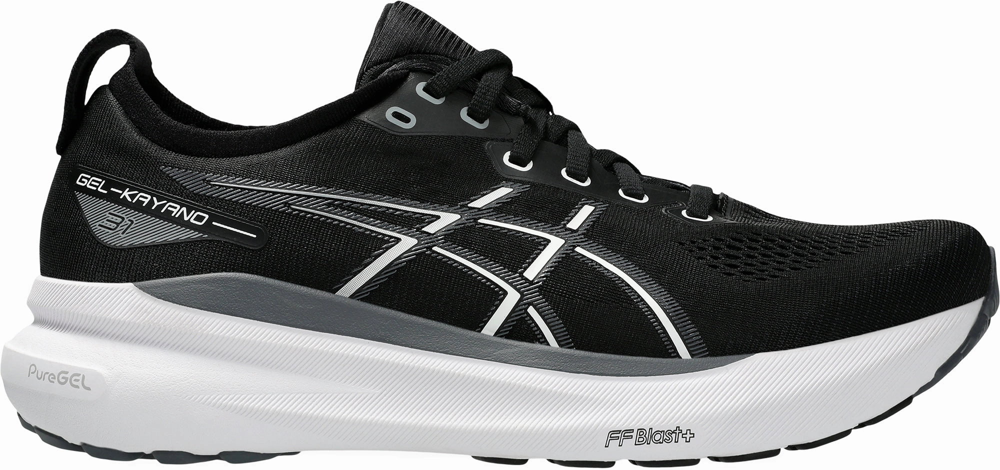 Shoes Asics Asics Gel Kayano 31 WIDE FIT (2E) Mens Running Shoes - Black