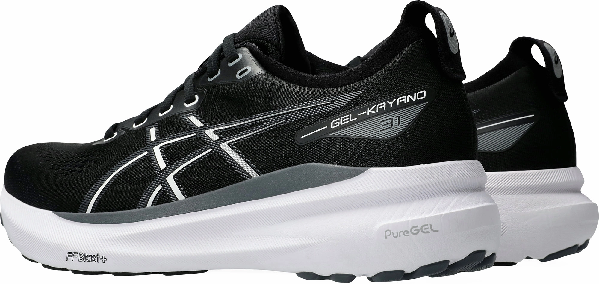 Shoes Asics Asics Gel Kayano 31 WIDE FIT (2E) Mens Running Shoes - Black