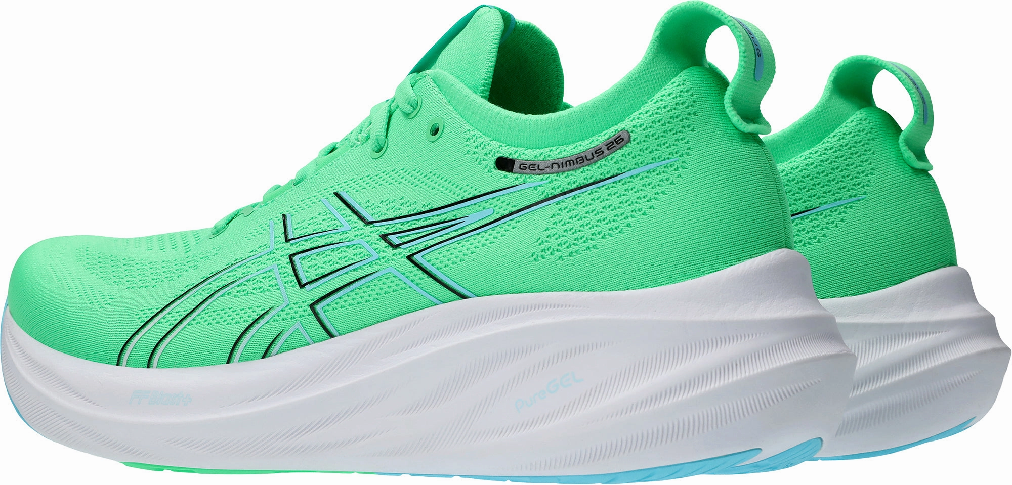Shoes Asics Asics Gel Nimbus 26 Mens Running Shoes - Green