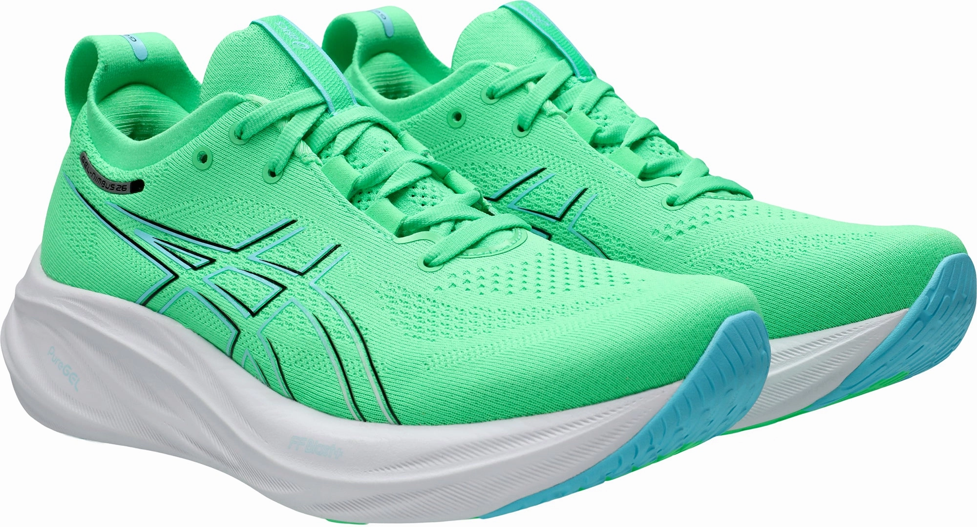 Shoes Asics Asics Gel Nimbus 26 Mens Running Shoes - Green