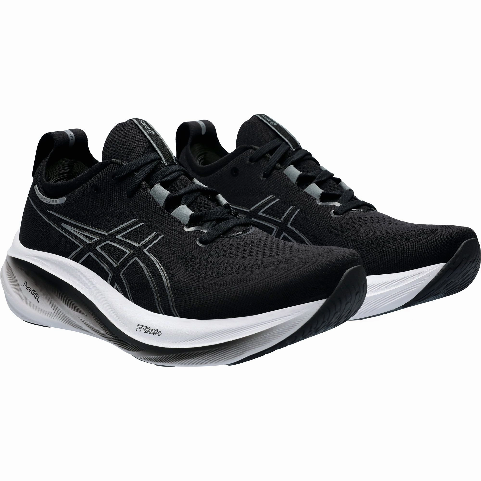Shoes Asics Asics Gel Nimbus 26 WIDE FIT (2E) Mens Running Shoes - Black