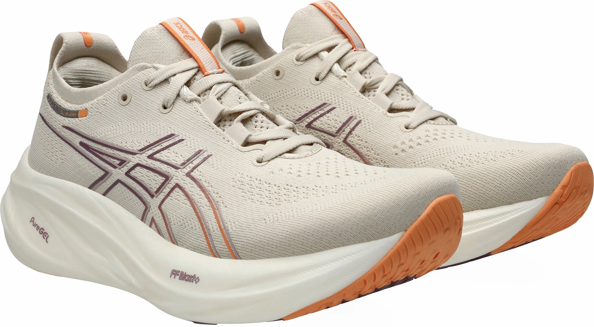 Shoes Asics Asics Gel Nimbus 26 Womens Running Shoes - Beige