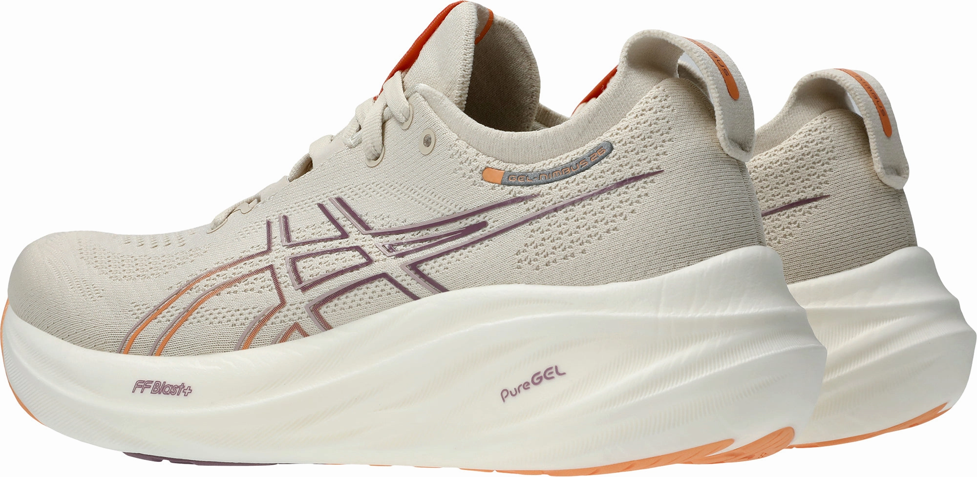 Shoes Asics Asics Gel Nimbus 26 Womens Running Shoes - Beige