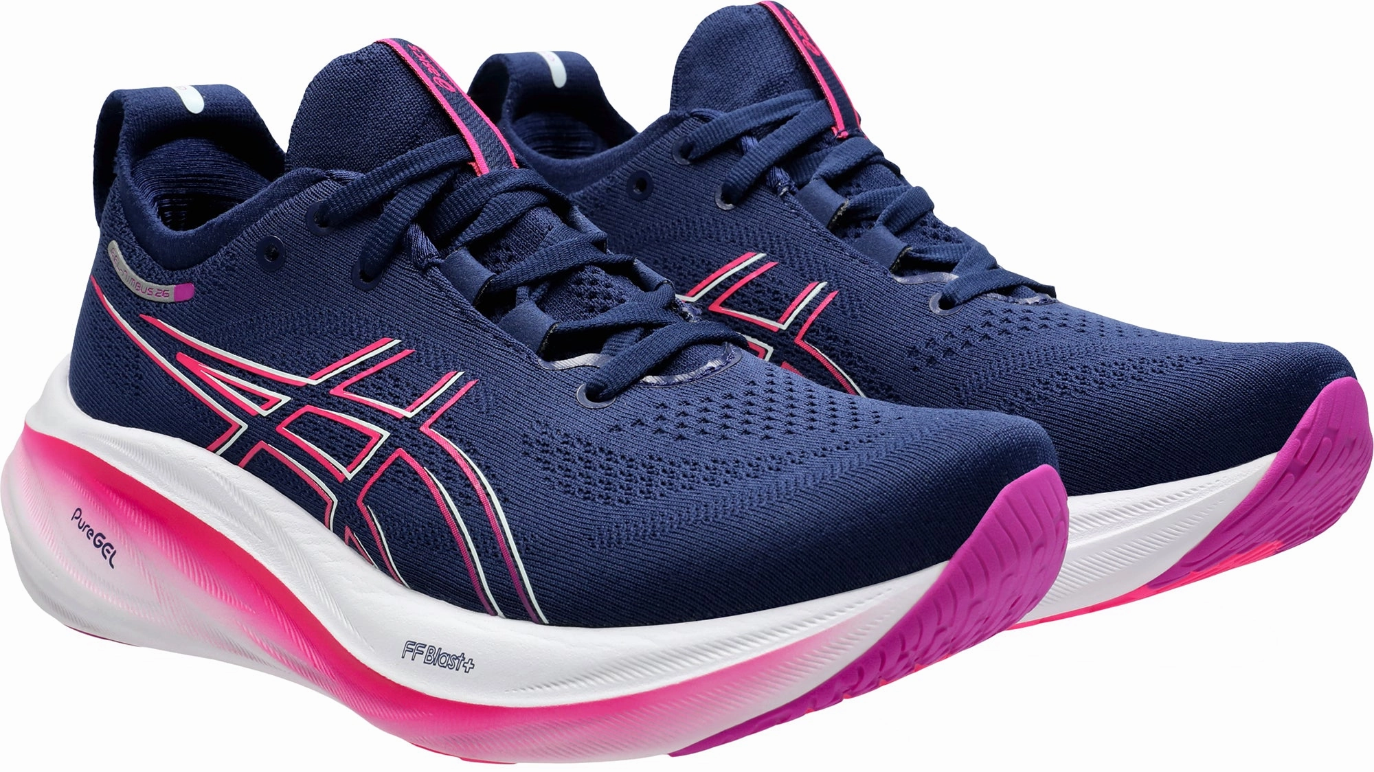 Shoes Asics Asics Gel Nimbus 26 Womens Running Shoes - Navy