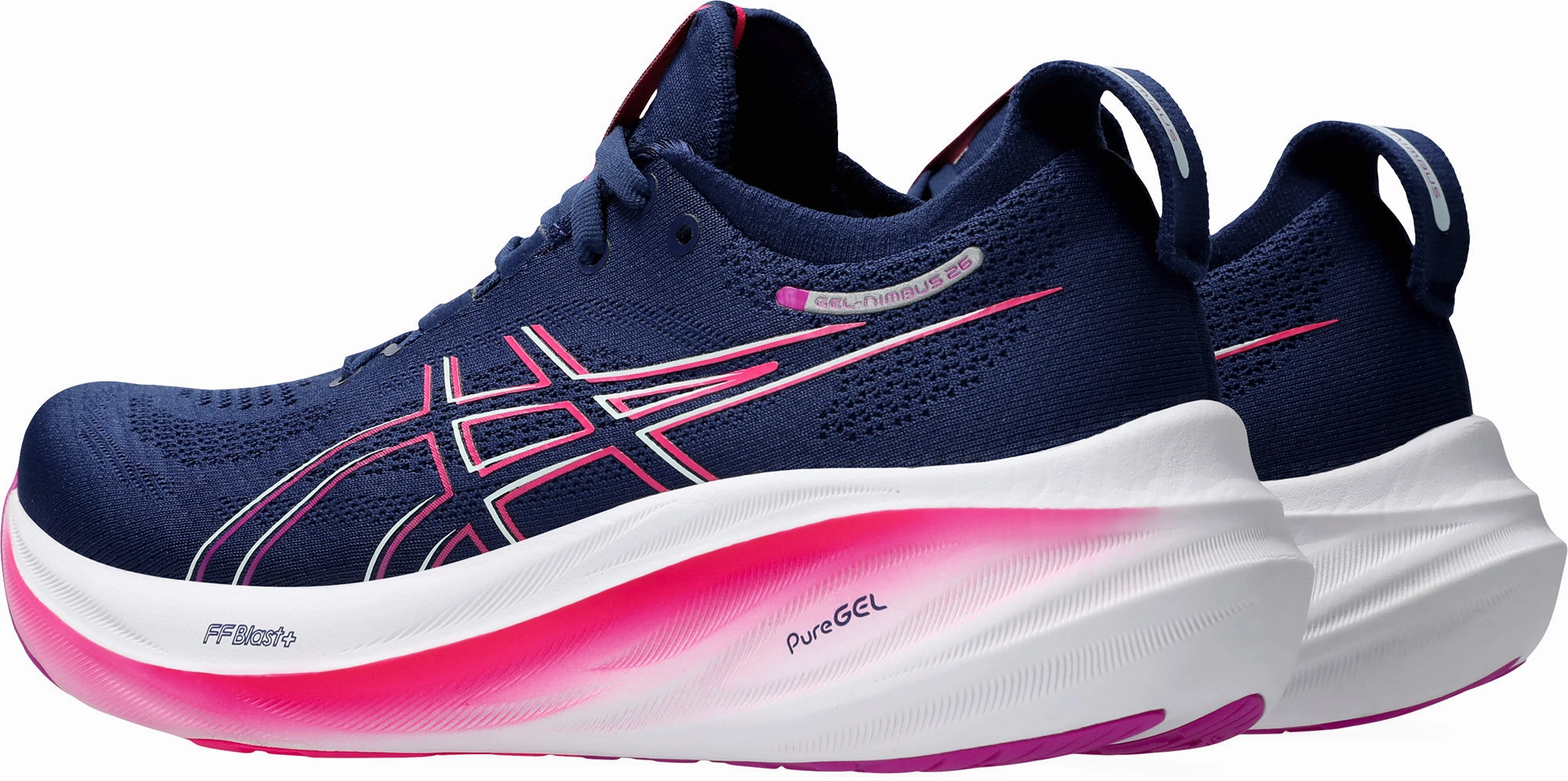 Shoes Asics Asics Gel Nimbus 26 Womens Running Shoes - Navy