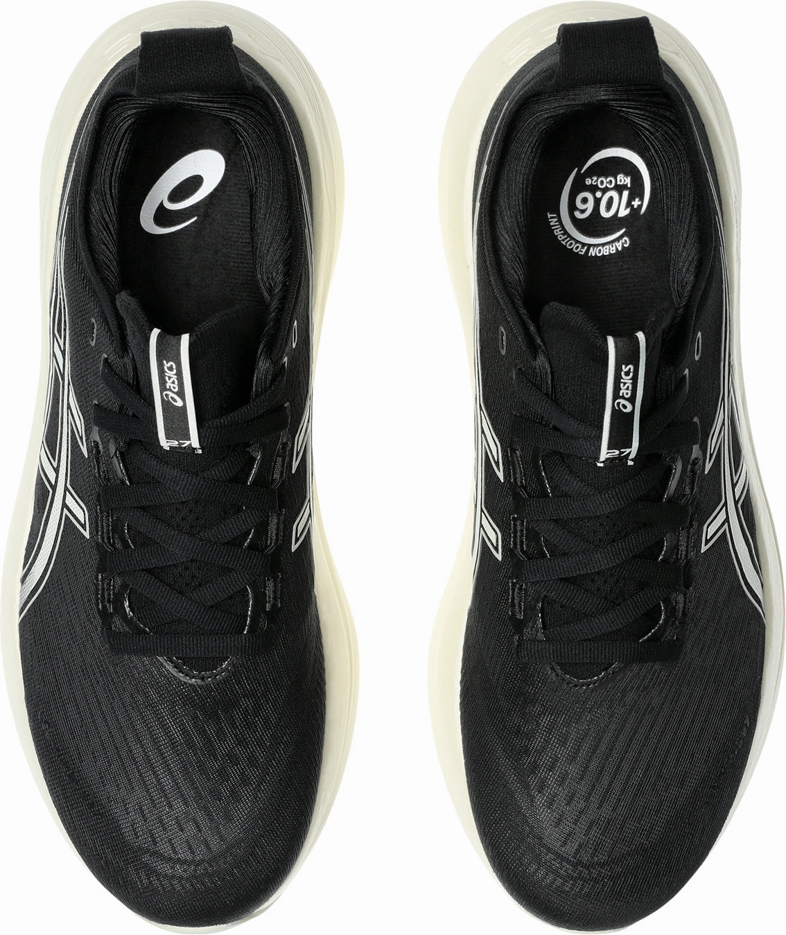 Shoes Asics Asics Gel Nimbus 27 WIDE FIT Mens Running Shoes - Black