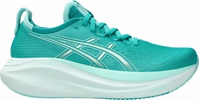 Shoes Asics Asics Gel Nimbus 27 Womens Running Shoes - Green