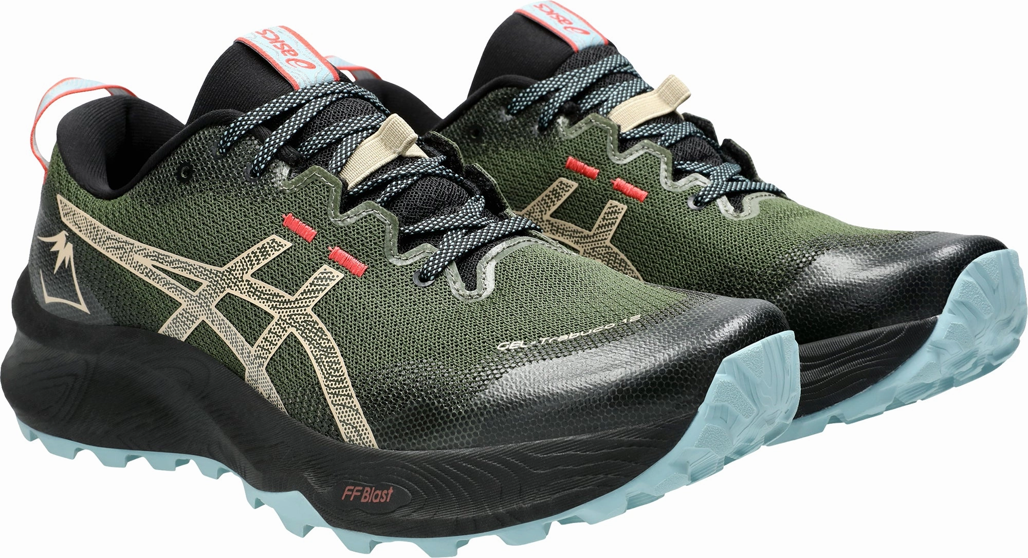 Shoes Asics Asics Gel Trabuco 12 Mens Trail Running Shoes - Green
