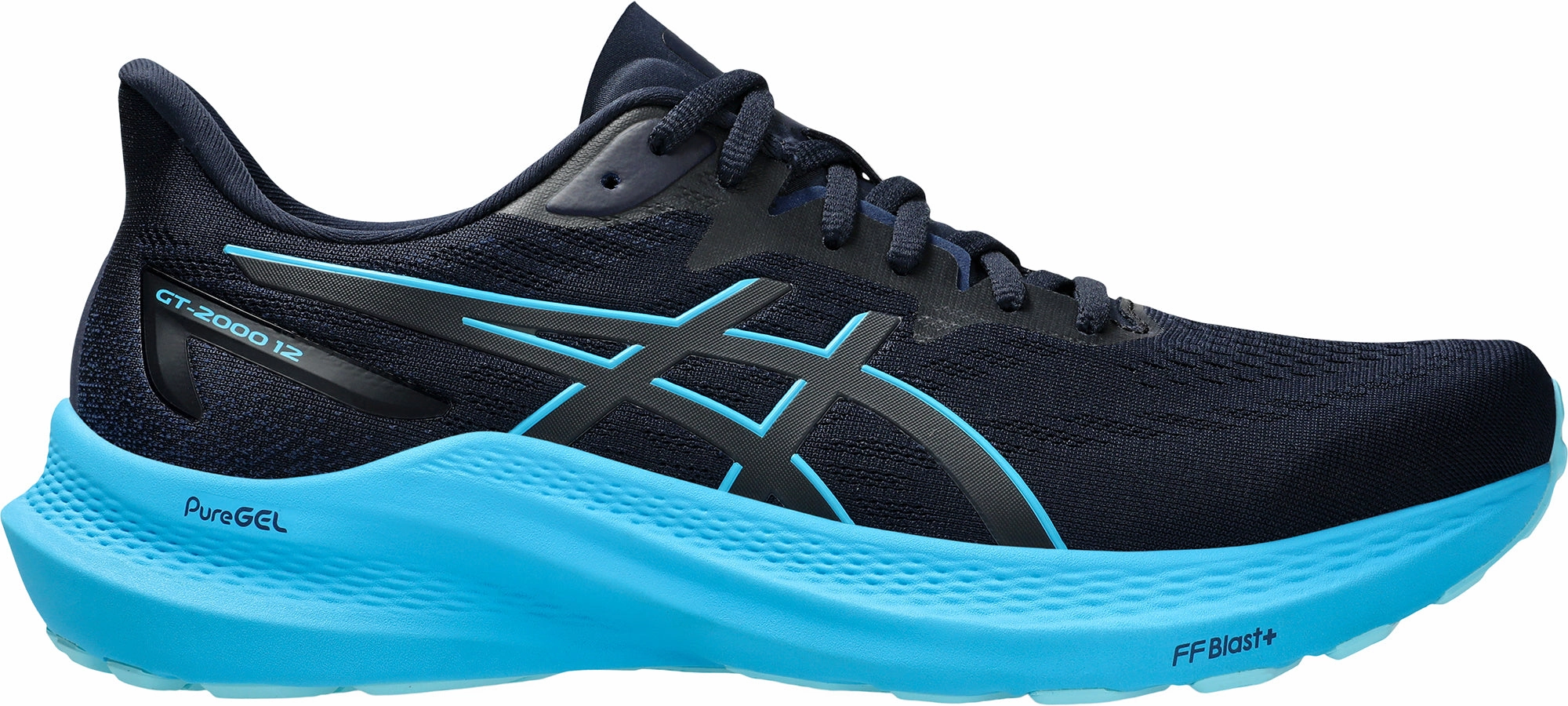 Shoes Asics Asics GT 2000 12 Mens Running Shoes - Navy