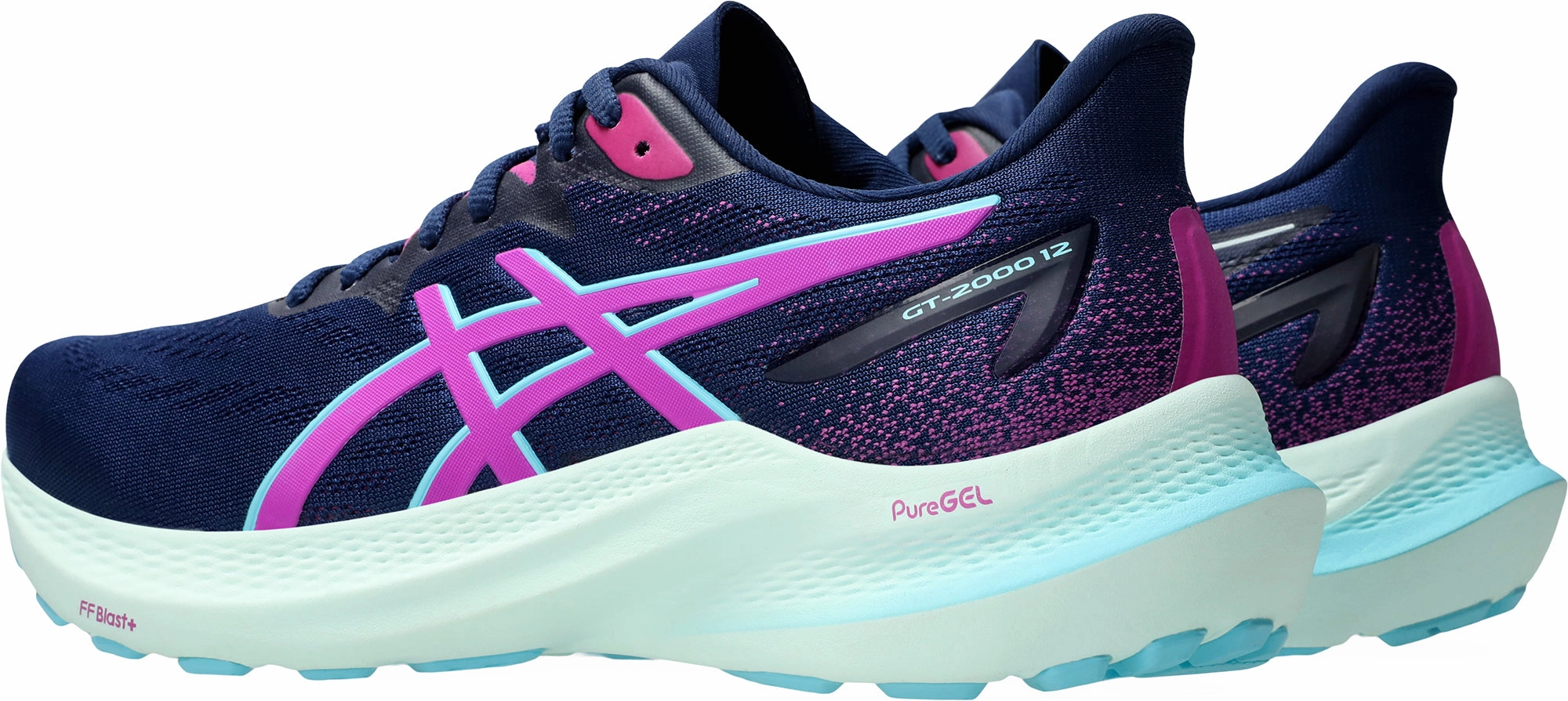 Shoes Asics Asics GT 2000 12 Womens Running Shoes - Navy